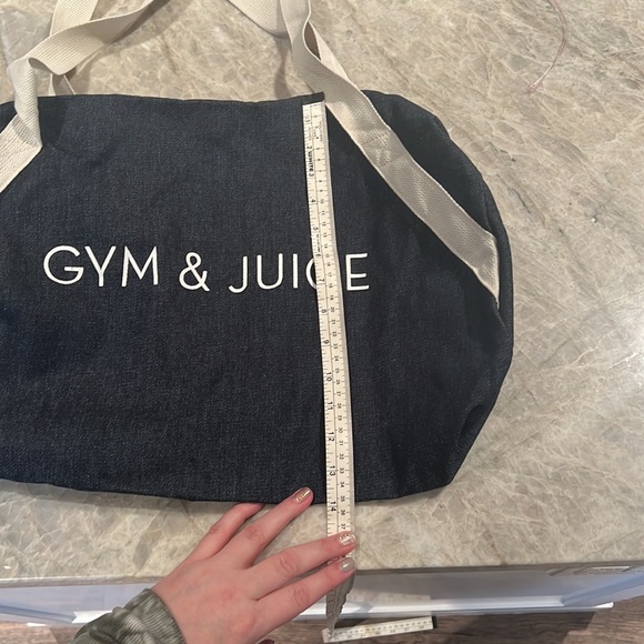 Gym and Juice Blue Duffel Bag - Picture 5 of 13